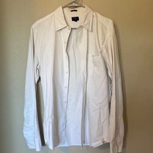 J Crew White Cotton Button Down